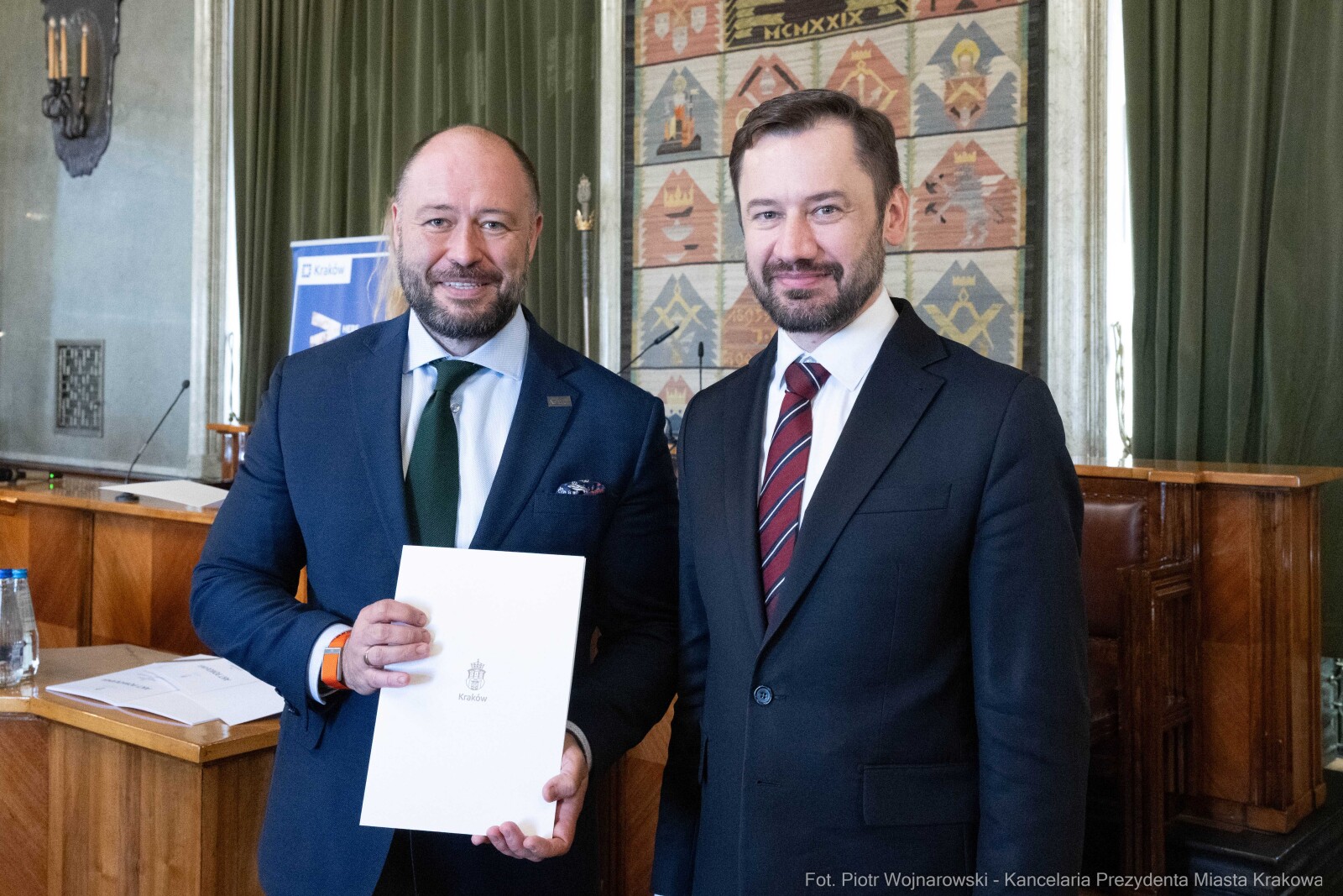 Miszalski, Mazur, Krakowska Rada Przedsiębiorczości, wręczenie, akty powołania, zdjęcia  Autor: Piotr Wojnarowski