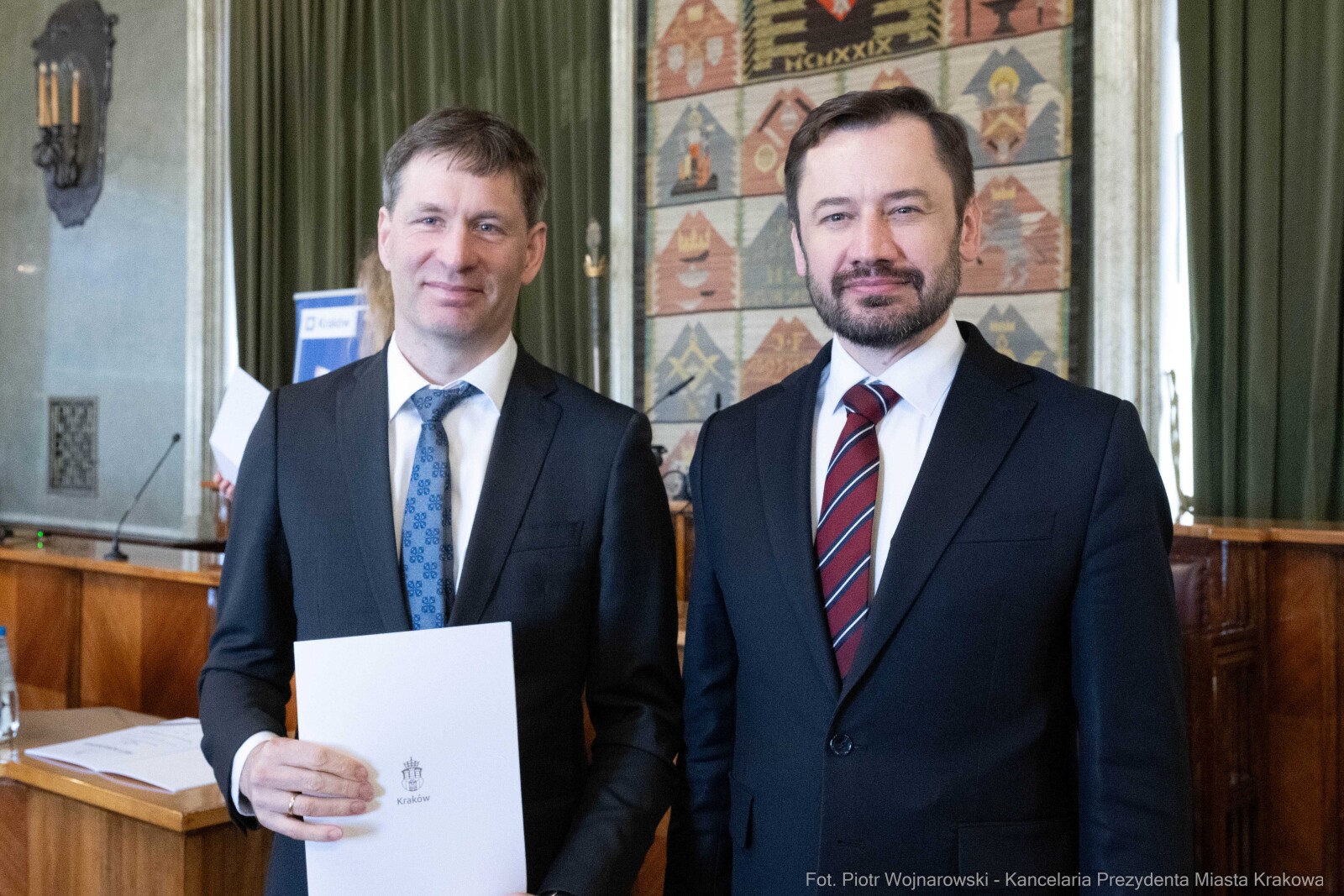 Miszalski, Mazur, Krakowska Rada Przedsiębiorczości, wręczenie, akty powołania, zdjęcia  Autor: Piotr Wojnarowski