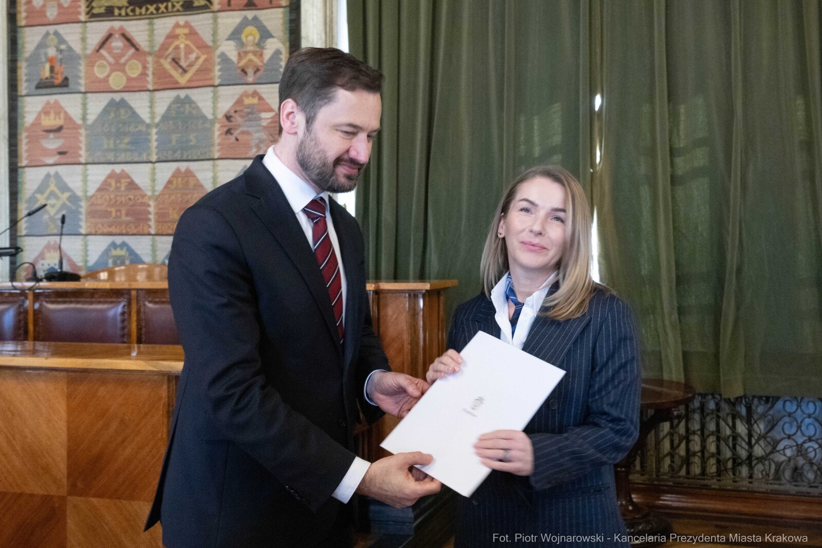 Miszalski, Mazur, Krakowska Rada Przedsiębiorczości, wręczenie, akty powołania, zdjęcia  Autor: Piotr Wojnarowski