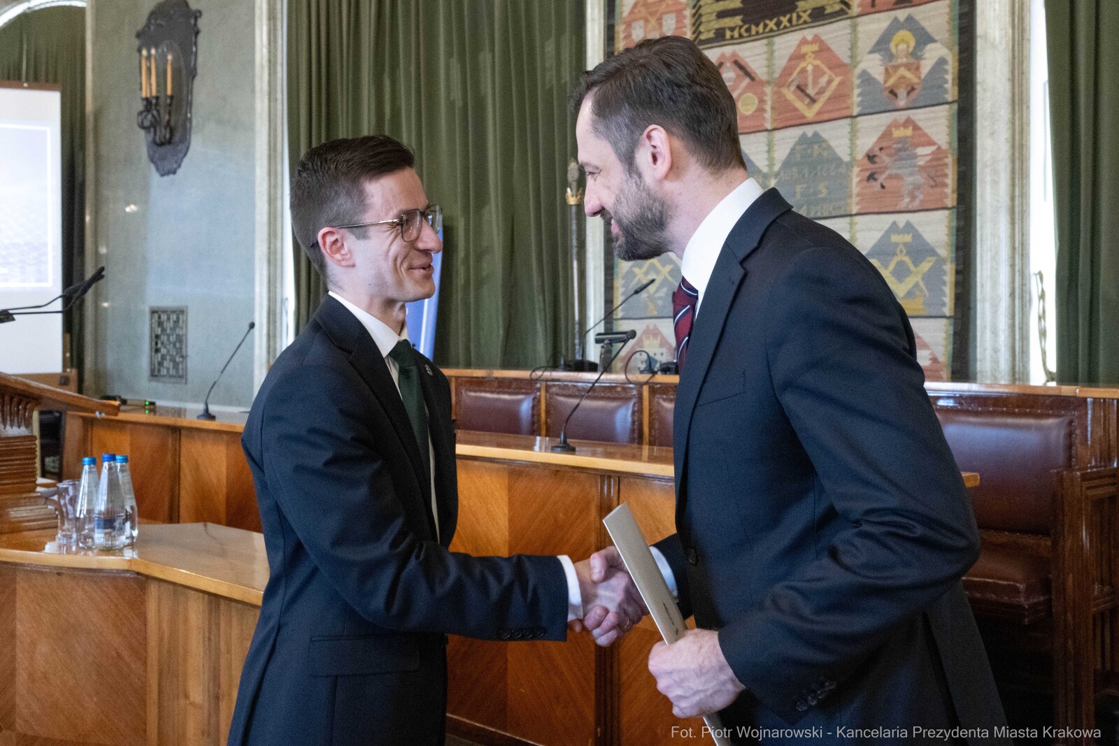 Miszalski, Mazur, Krakowska Rada Przedsiębiorczości, wręczenie, akty powołania, zdjęcia  Autor: Piotr Wojnarowski