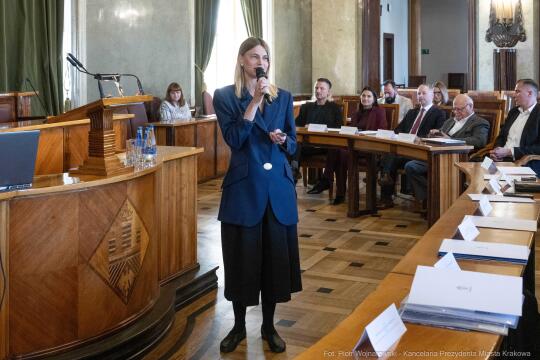 Miszalski, Mazur, Krakowska Rada Przedsiębiorczości, wręczenie, akty powołania, zdjęcia