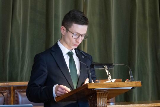 Miszalski, Mazur, Krakowska Rada Przedsiębiorczości, wręczenie, akty powołania, zdjęcia