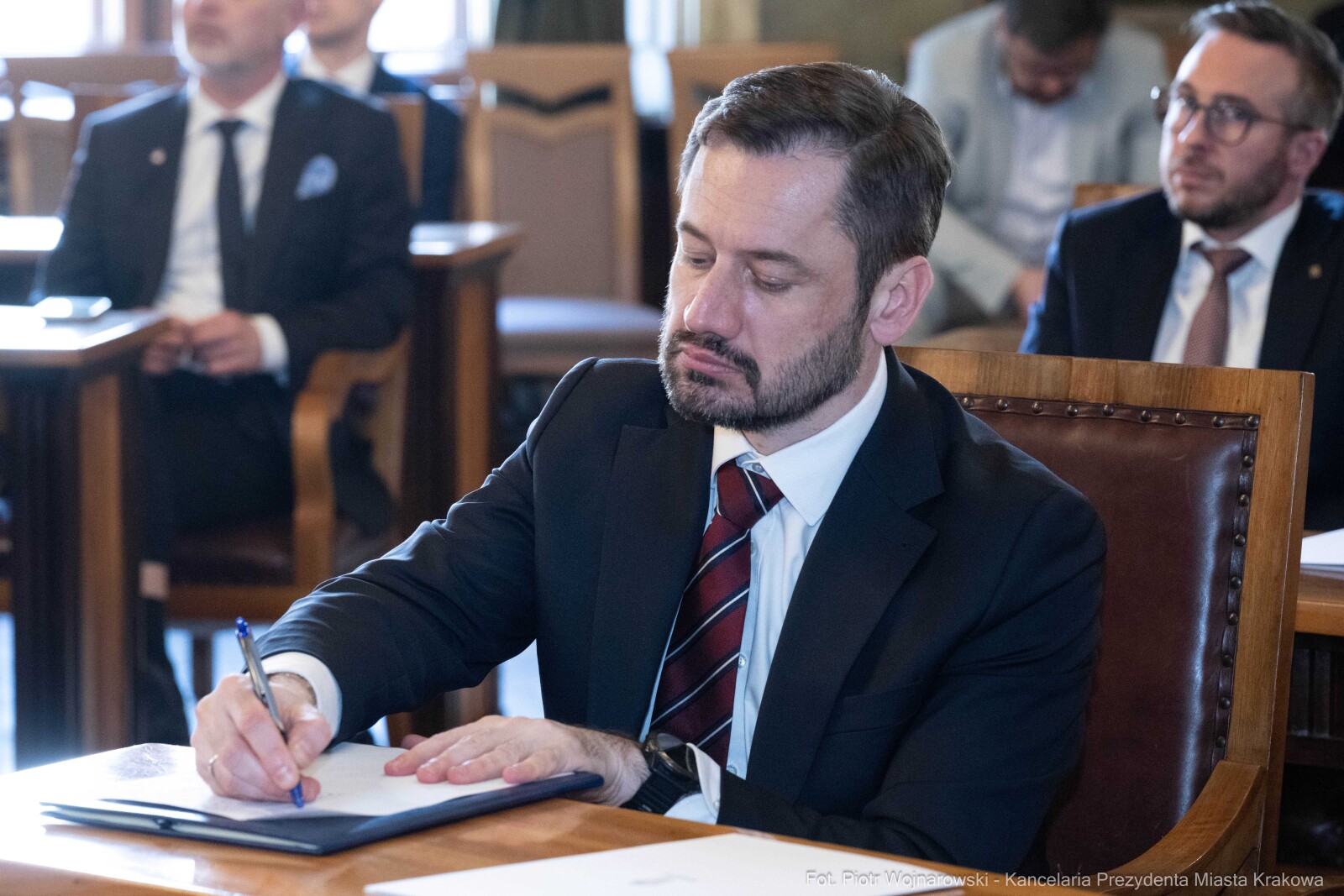 Miszalski, Mazur, Krakowska Rada Przedsiębiorczości, wręczenie, akty powołania, zdjęcia  Autor: Piotr Wojnarowski