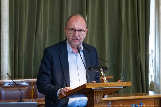 Miszalski, Mazur, Krakowska Rada Przedsiębiorczości, wręczenie, akty powołania, zdjęcia