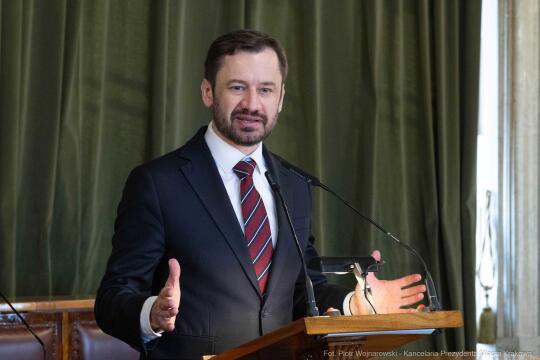 Miszalski, Mazur, Krakowska Rada Przedsiębiorczości, wręczenie, akty powołania, zdjęcia