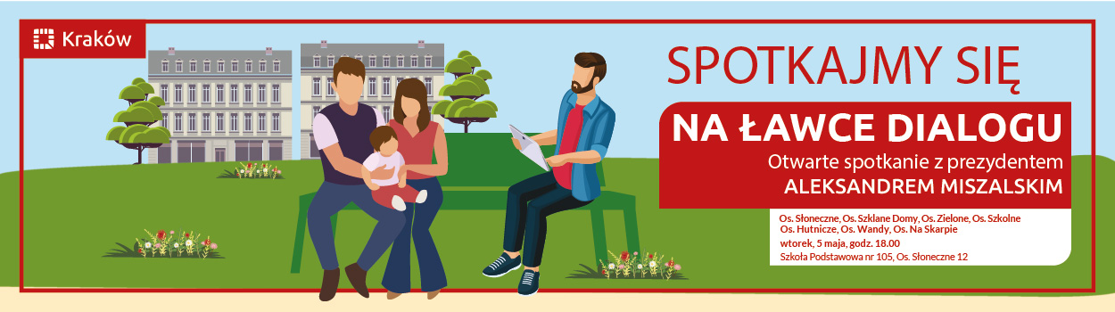 ławka dialogu, nowa huta, 5 maja