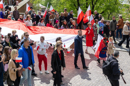 BŚ_UMK_20260501_0S4A6551.jpg-1 Maja, Flaga, Pochód, Zdjęcia, Miszalski