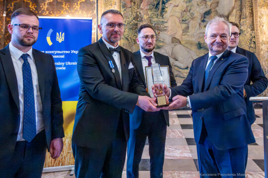 Miszalski, Wiaczesław  Wojnarowśki, konsul, Ukraina, pożegnanie, zdjęcia