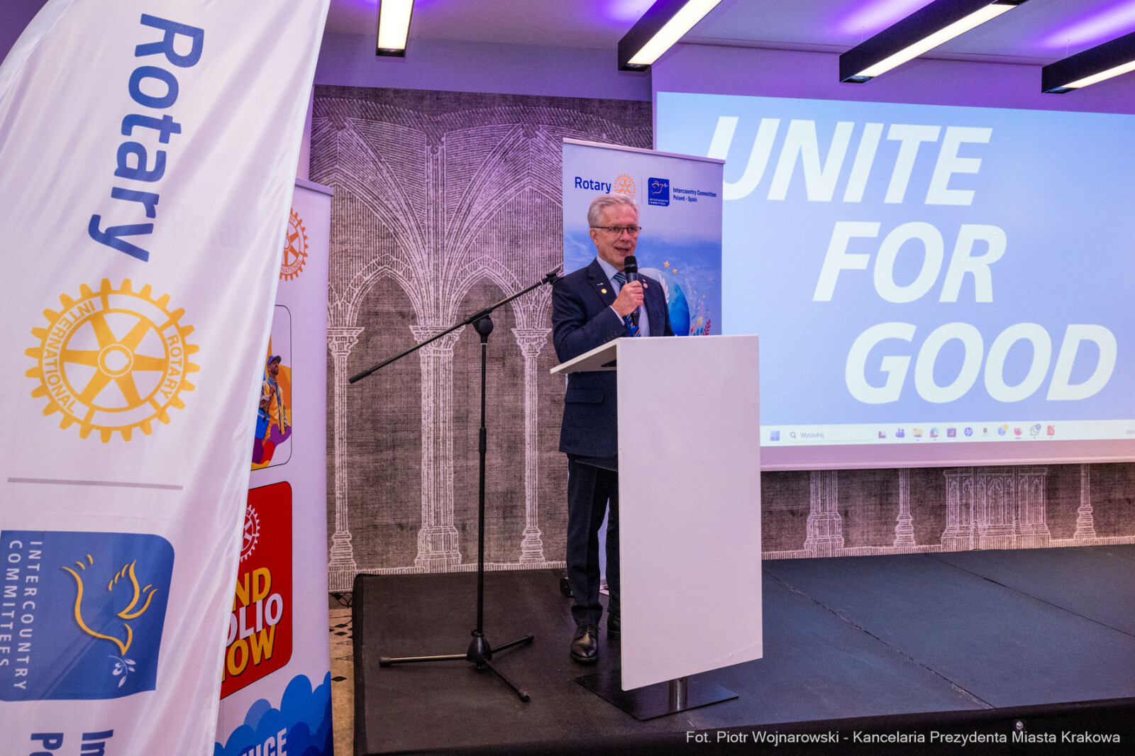 Miszalski, Konferencja, Rotarianie, Pokój i Ziemia, Francesco Arezzo, Peace and Earth, Rotary Confe  Autor: Piotr Wojnarowski