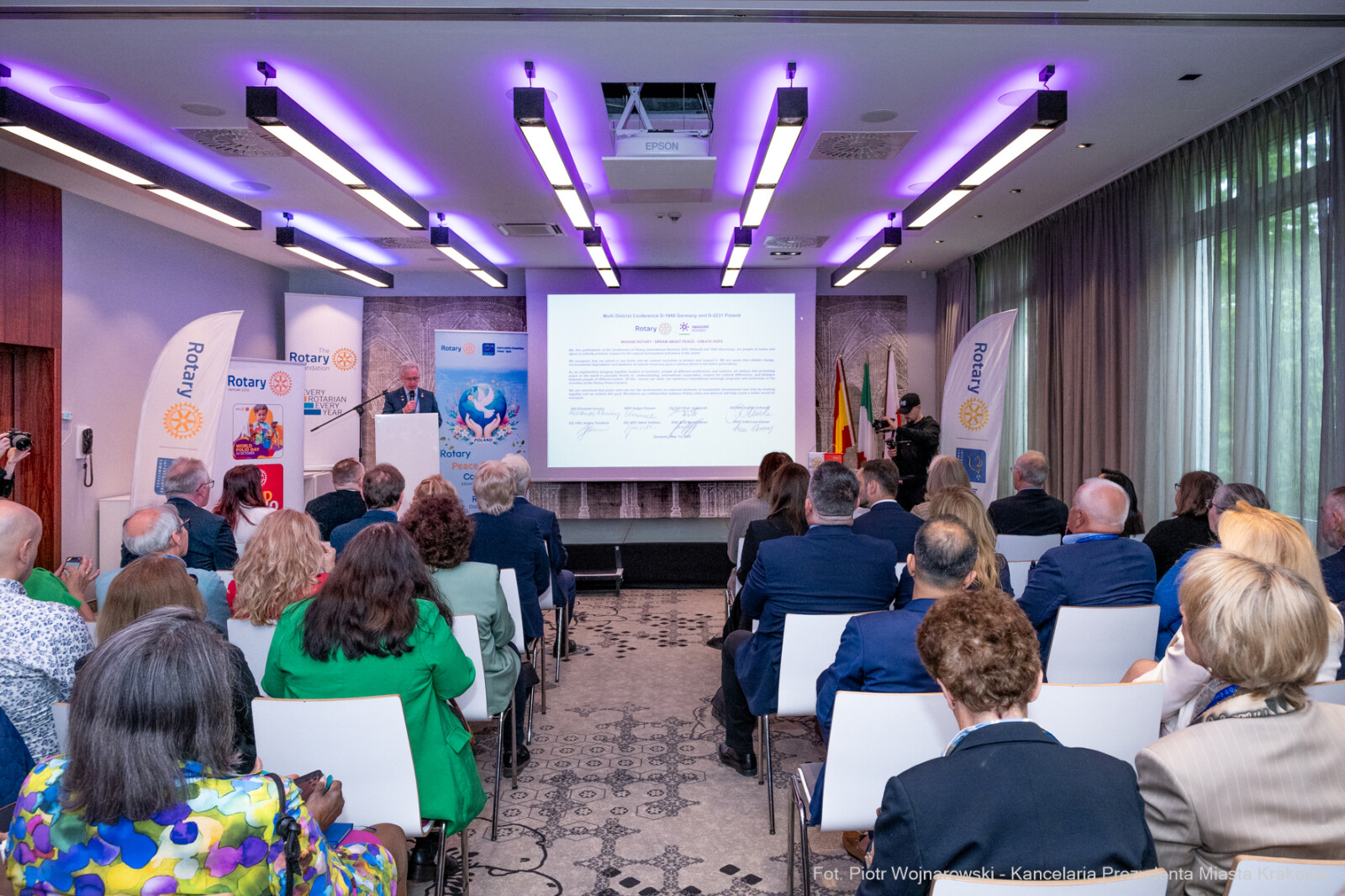 Miszalski, Konferencja, Rotarianie, Pokój i Ziemia, Francesco Arezzo, Peace and Earth, Rotary Confe  Autor: Piotr Wojnarowski