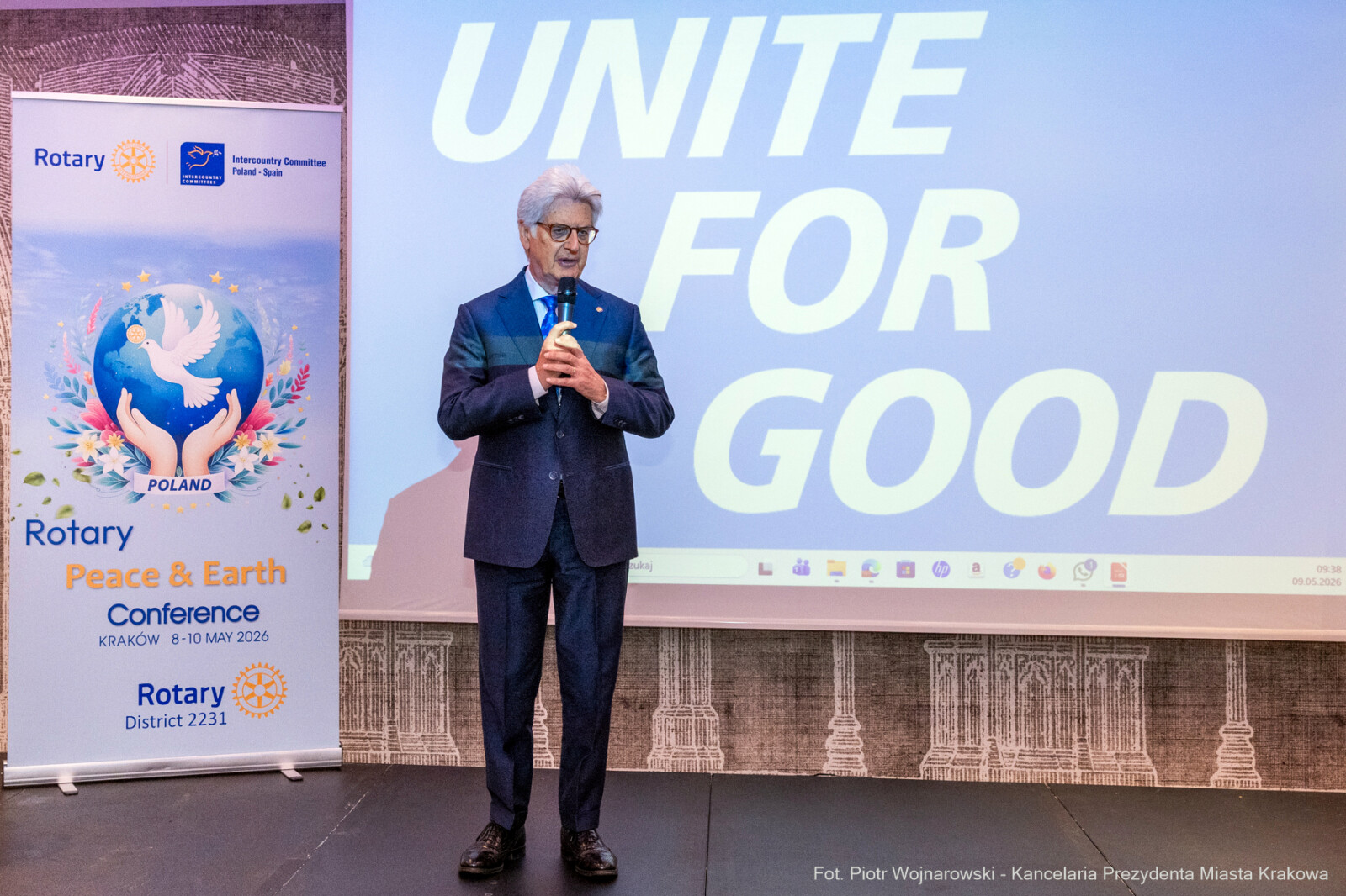 Miszalski, Konferencja, Rotarianie, Pokój i Ziemia, Francesco Arezzo, Peace and Earth, Rotary Confe  Autor: Piotr Wojnarowski