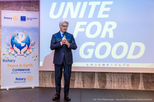 Miszalski, Konferencja, Rotarianie, Pokój i Ziemia, Francesco Arezzo, Peace and Earth, Rotary Confe