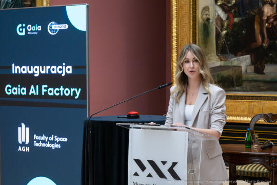 Miszalski, inauguracja, Gaia AI Factory, Sukiennice, sztuczna inteligencja, zdjęcia, fotokronik