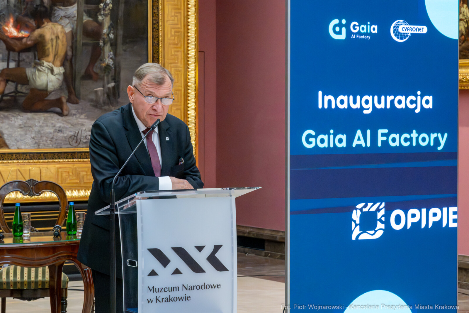 Miszalski, inauguracja, Gaia AI Factory, Sukiennice, sztuczna inteligencja, zdjęcia, fotokronik  Autor: Piotr Wojnarowski