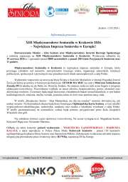 INFORMACJA PRASOWA 2026-1.jpg-XIII Międzynarodowe Senioralia w Krakowie 2026.