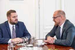 Sęk, ambasador, Raimonds Jansons, Łotwa, spotkanie zdjęcia, fotokronika, kraków, foto, kronika