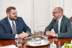 Sęk, ambasador, Raimonds Jansons, Łotwa, spotkanie zdjęcia, fotokronika, kraków, foto, kronika