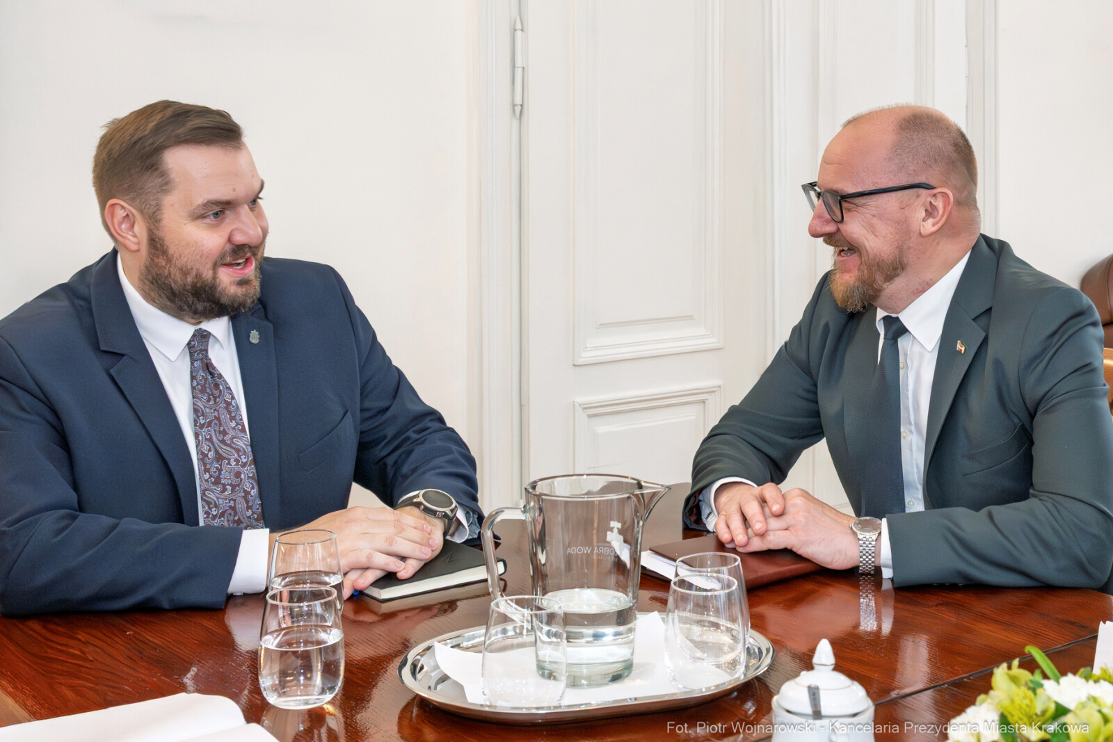 Sęk, ambasador, Raimonds Jansons, Łotwa, spotkanie zdjęcia, fotokronika, kraków, foto, kronika  Autor: Piotr Wojnarowski
