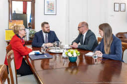 Sęk, ambasador, Raimonds Jansons, Łotwa, spotkanie zdjęcia, fotokronika, kraków, foto, kronika