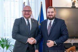 Sęk, ambasador, Raimonds Jansons, Łotwa, spotkanie zdjęcia, fotokronika, kraków, foto, kronika