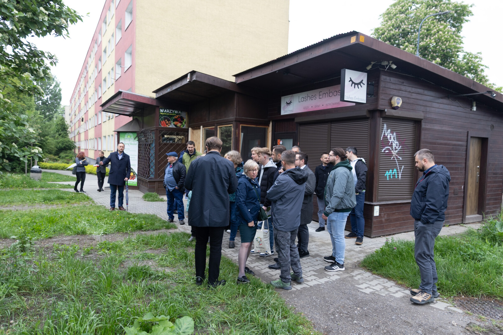 0S4A7179.jpg-Spotkanie, Miszalski, Mieszkańcy, Ulica Miechowity, zdjęcia  Autor: B. Świerzowski