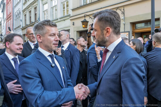Miszalski, Peter Magyar, spotkanie, premier, Węgry, zdjęcia, fotokronika, kraków, foto
