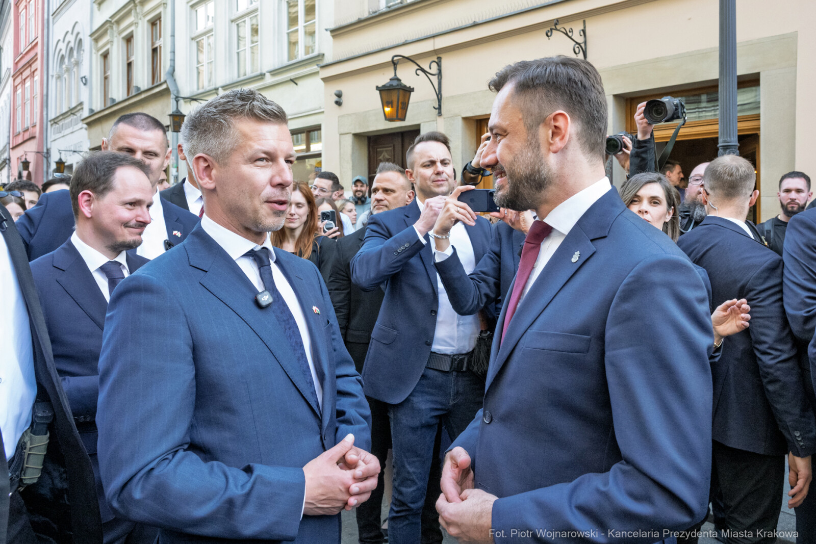 Miszalski, Peter Magyar, spotkanie, premier, Węgry, zdjęcia, fotokronika, kraków, foto  Autor: Piotr Wojnarowski