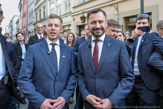 Miszalski, Peter Magyar, spotkanie, premier, Węgry, zdjęcia, fotokronika, kraków, foto