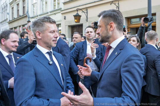 Miszalski, Peter Magyar, spotkanie, premier, Węgry, zdjęcia, fotokronika, kraków, foto