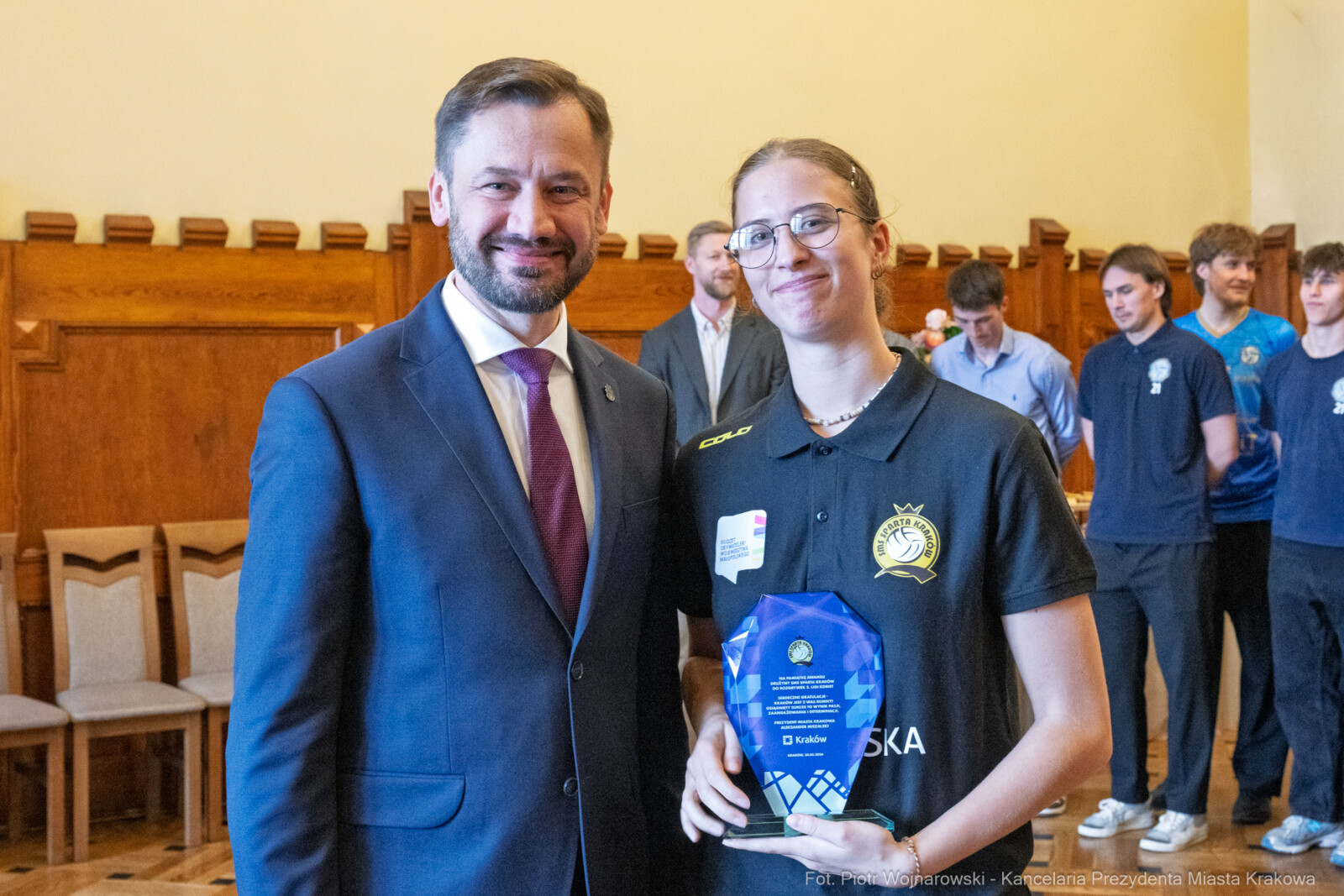 Miszalski, spotkanie, siatklówka, SKS Sparta, Hutnik Kraków,  zdjęcia, fotokronika, kr  Autor: Piotr Wojnarowski