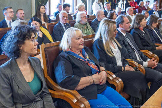 Miszalski, Kosek, Zachwatowicz-Wajda, Honorowy Obywatel Krakowa, wręczenie, zdjęcia,