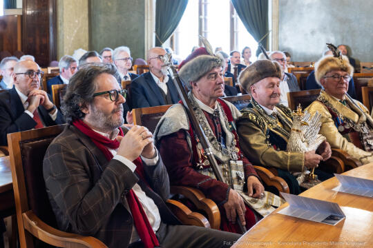 Miszalski, Kosek, Zachwatowicz-Wajda, Honorowy Obywatel Krakowa, wręczenie, zdjęcia,