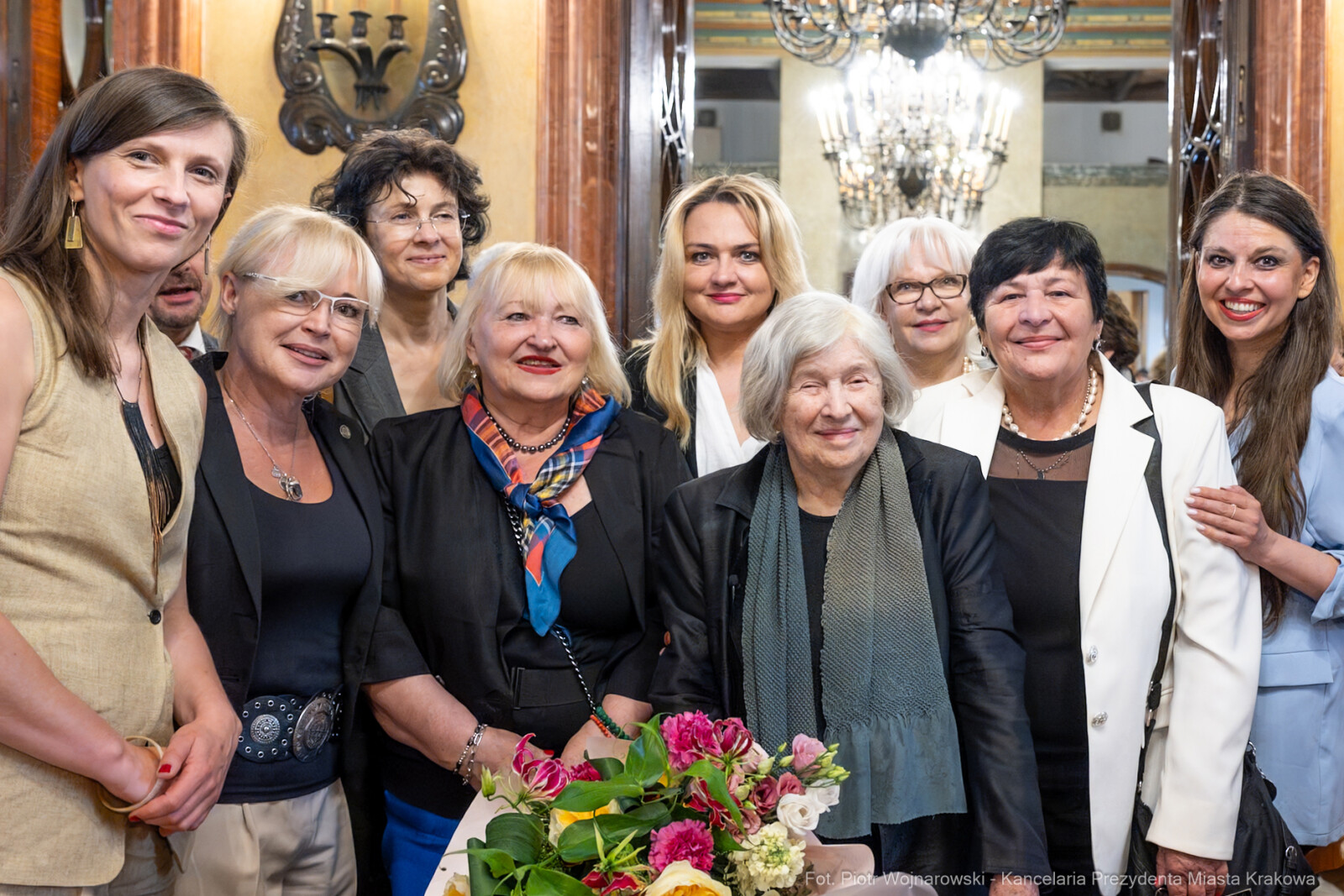 Miszalski, Kosek, Zachwatowicz-Wajda, Honorowy Obywatel Krakowa, wręczenie, zdjęcia,  Autor: Piotr Wojnarowski