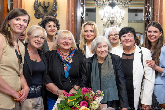 Miszalski, Kosek, Zachwatowicz-Wajda, Honorowy Obywatel Krakowa, wręczenie, zdjęcia,