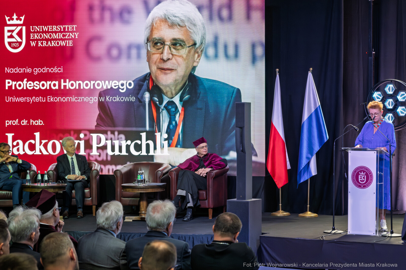 Galeria zdjęć Święto UEK, Uniwersytet Ekonomiczny w Krakowie święto, prof. Jacek Purchla  Autor: Piotr Wojnarowski