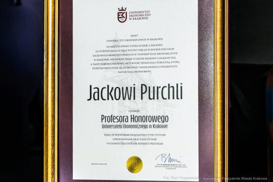 Galeria zdjęć Święto UEK, Uniwersytet Ekonomiczny w Krakowie święto, prof. Jacek Purchla