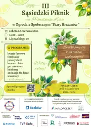 III Sąsiedzki Piknik na Powitanie Lata w Ogrodzie Społecznym 'Stary Bieżanów'