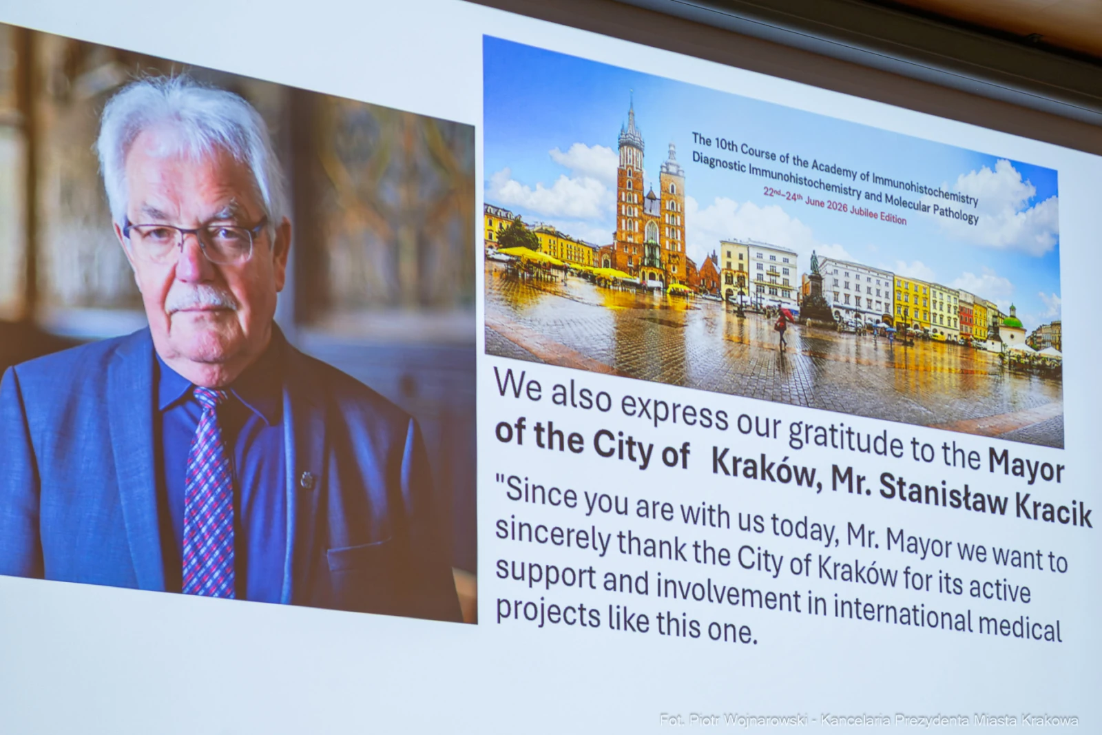 809013_fot. Piotr Wojnarowski.jpg - Academy of Immunohistochemistry Kraków, otwarcie konferencji, diagnostyka nowotworów, galeria zdjęć, Kraków  Autor: Piotr Wojnarowski