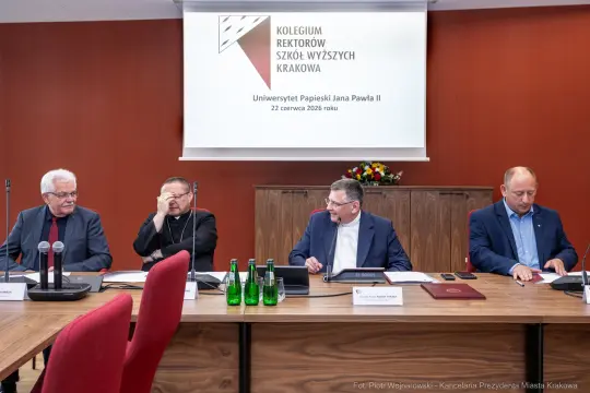 Spotkanie rektorów szkół wyższych w Krakowie, 22 czerwca 2023 roku.