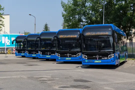 Kraków ma 10 nowych autobusów wodorowych