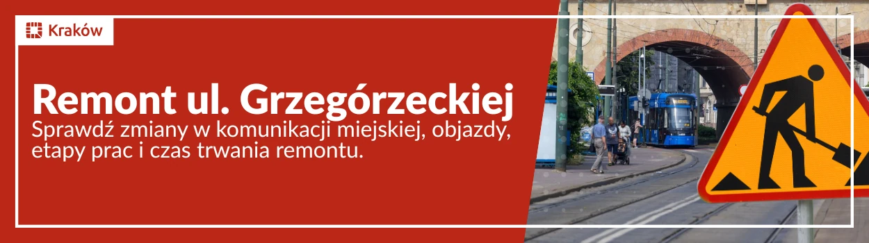 Wakacyjny remont na ul. Grzegórzeckiej. Objazdy i zmiany w kursowaniu komunikacji