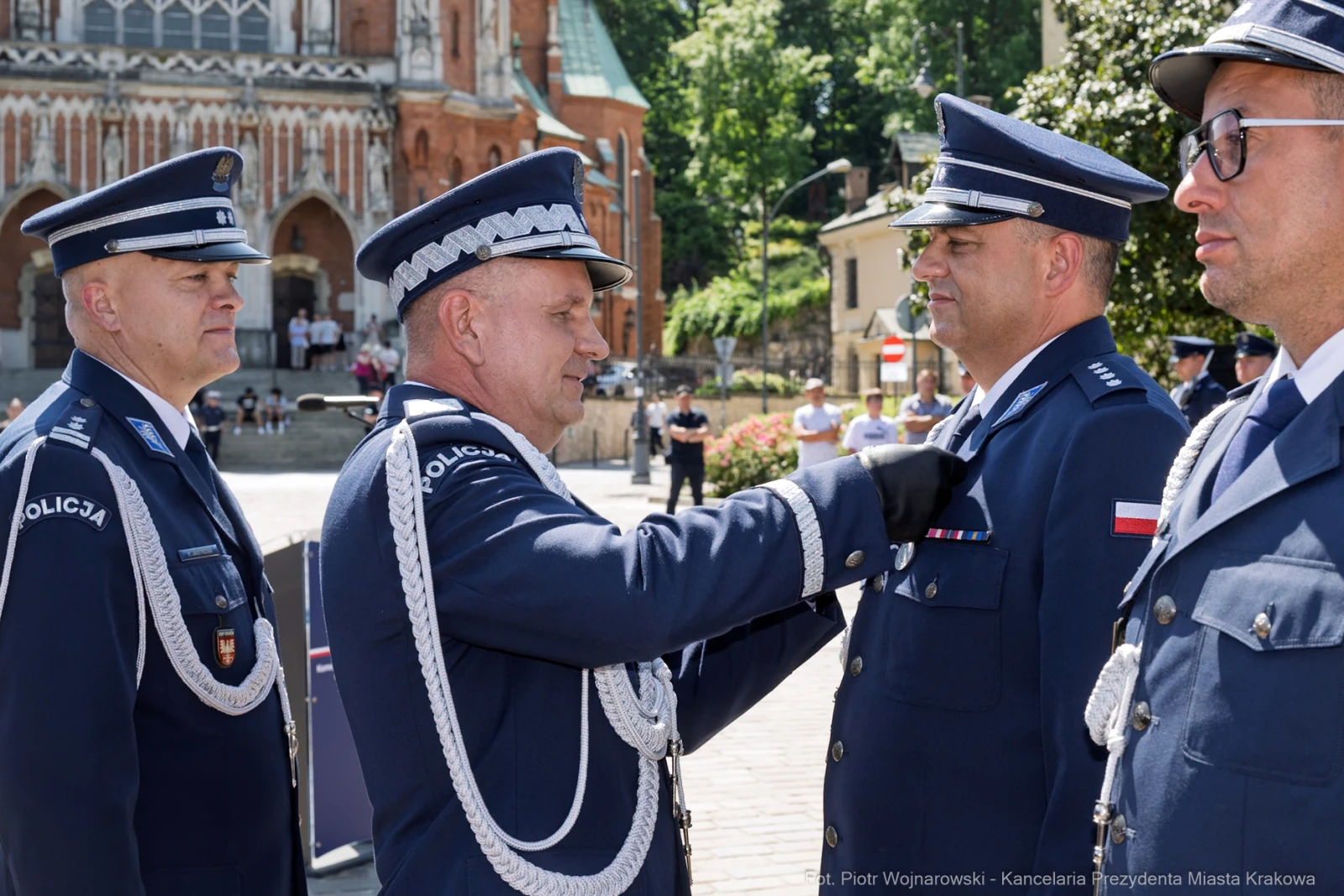 Ceremonia wręczenia odznaczeń policjantom w Krakowie.  Autor: Piotr Wojnarowski