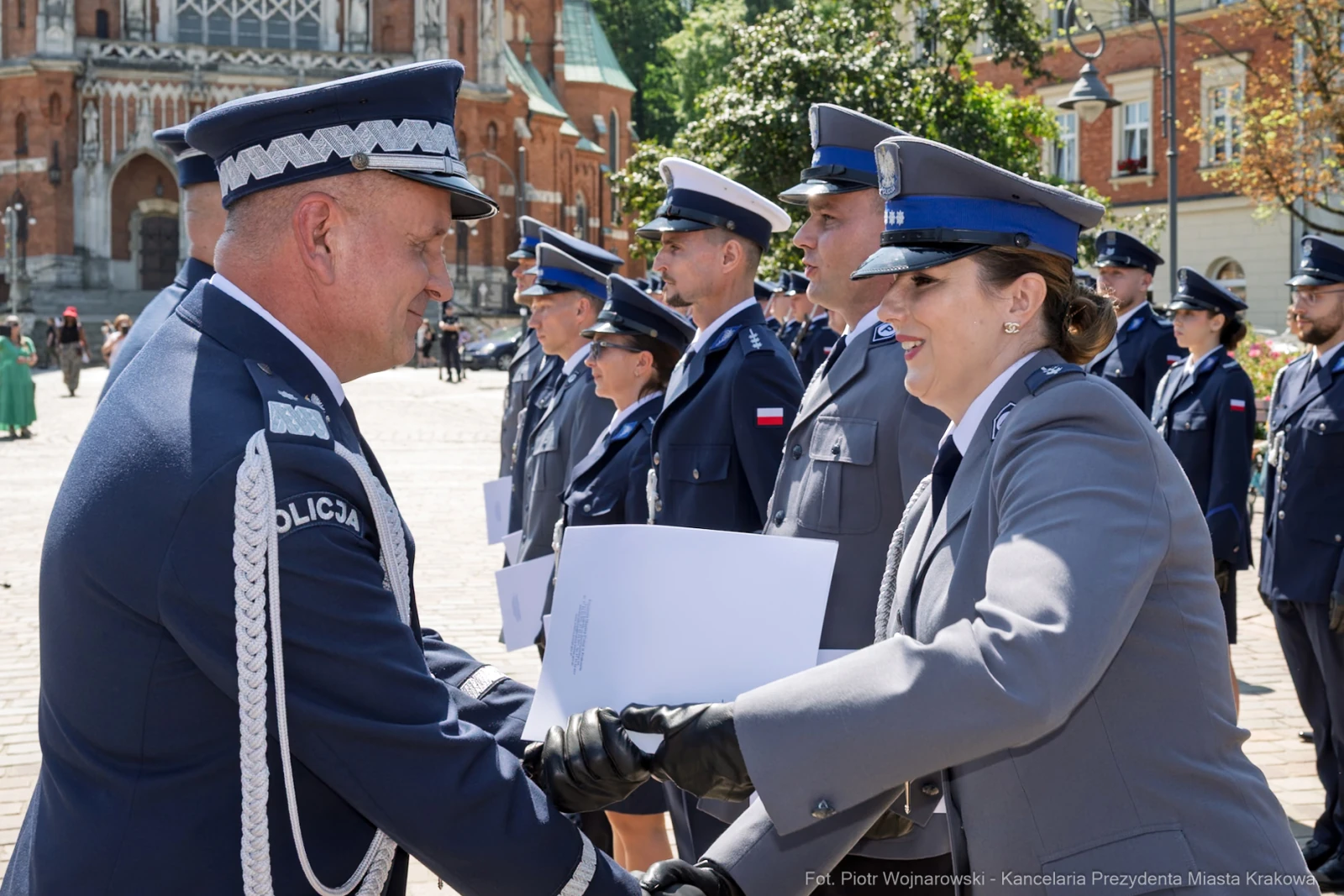 Ceremonia wręczenia odznaczeń policjantom w Krakowie.  Autor: Piotr Wojnarowski