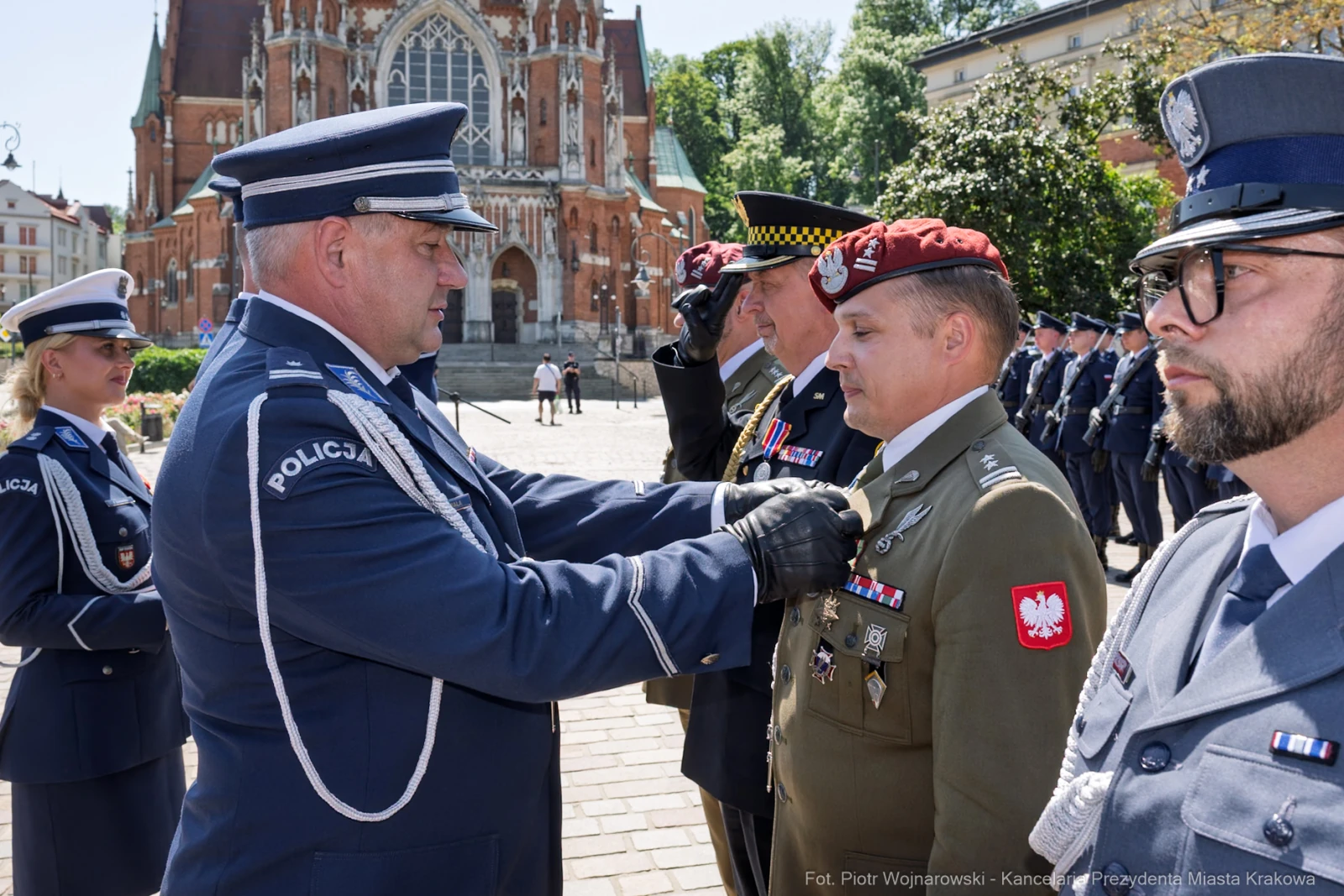 Ceremonia wręczenia odznaczeń wojskowych w Krakowie.  Autor: Piotr Wojnarowski