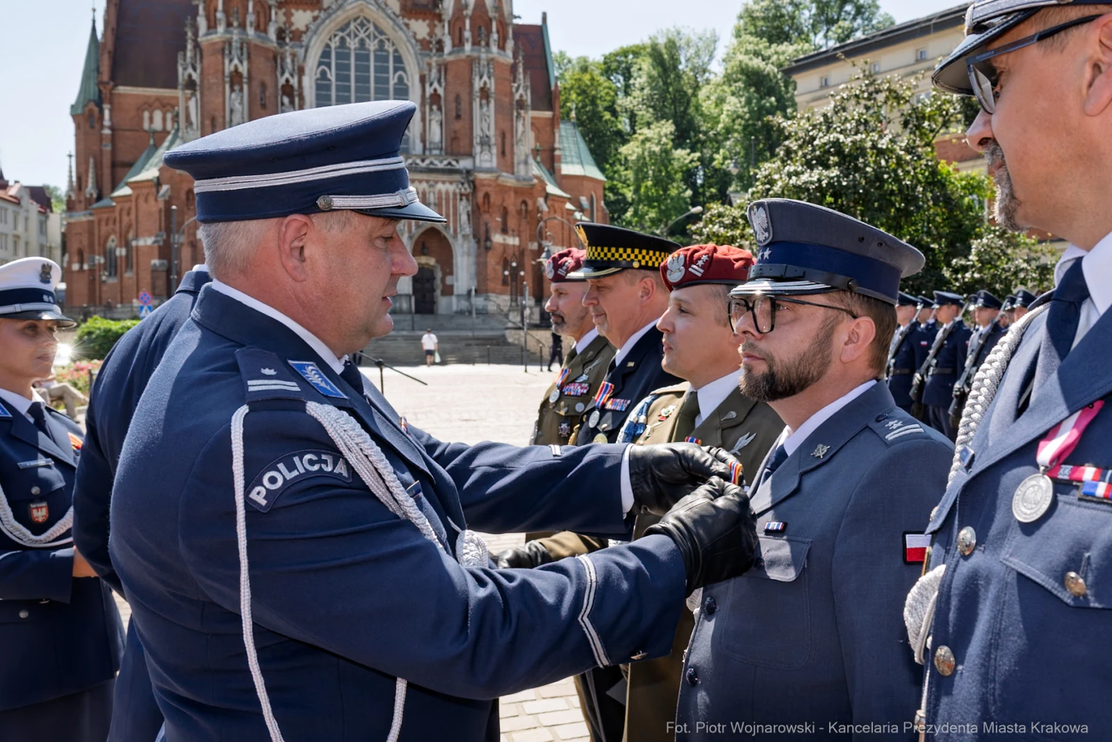 Ceremonia wręczenia odznaczeń wojskowych w Krakowie.  Autor: Piotr Wojnarowski