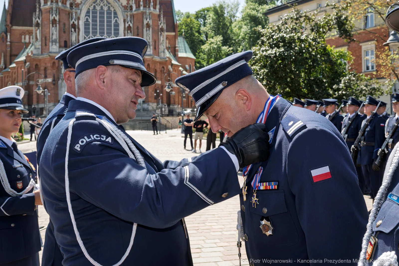 Ceremonia wręczenia odznaczeń policyjnych.  Autor: Piotr Wojnarowski