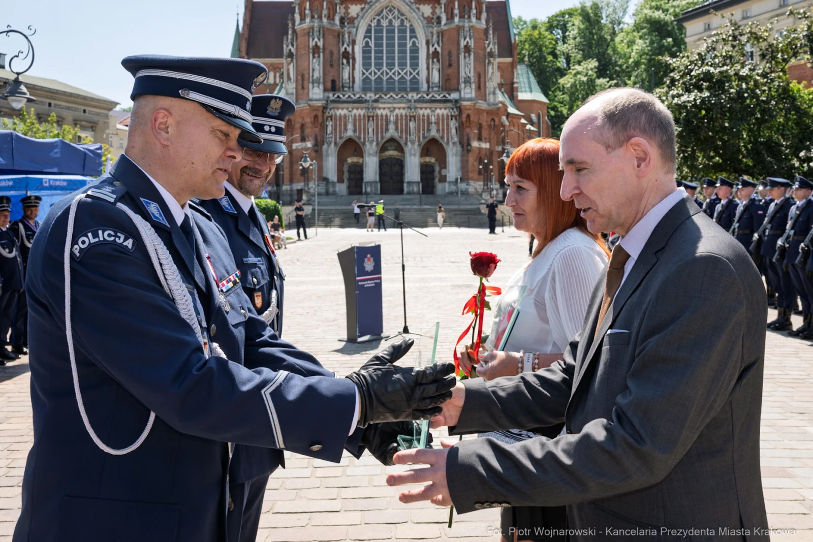 Uroczystość wręczenia nagród przez policję w Krakowie.  Autor: Piotr Wojnarowski