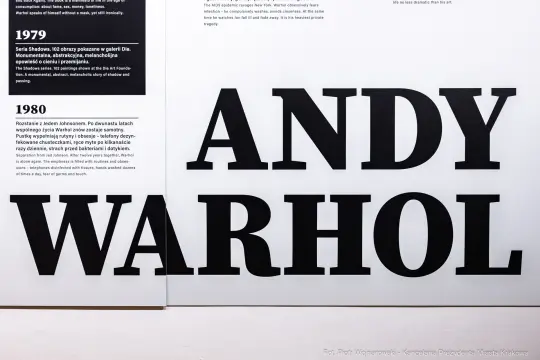 Andy Warhol, informacje o wystawie z 1980 roku.