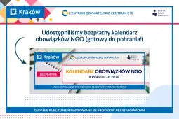 Bezpłatny kalendarz obowiązków NGO na II półrocze 2026 do pobrania.