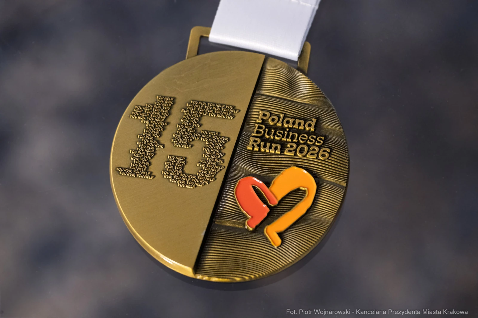 Medal z okazji 15. edycji Poland Business Run 2026.  Autor: Piotr Wojnarowski
